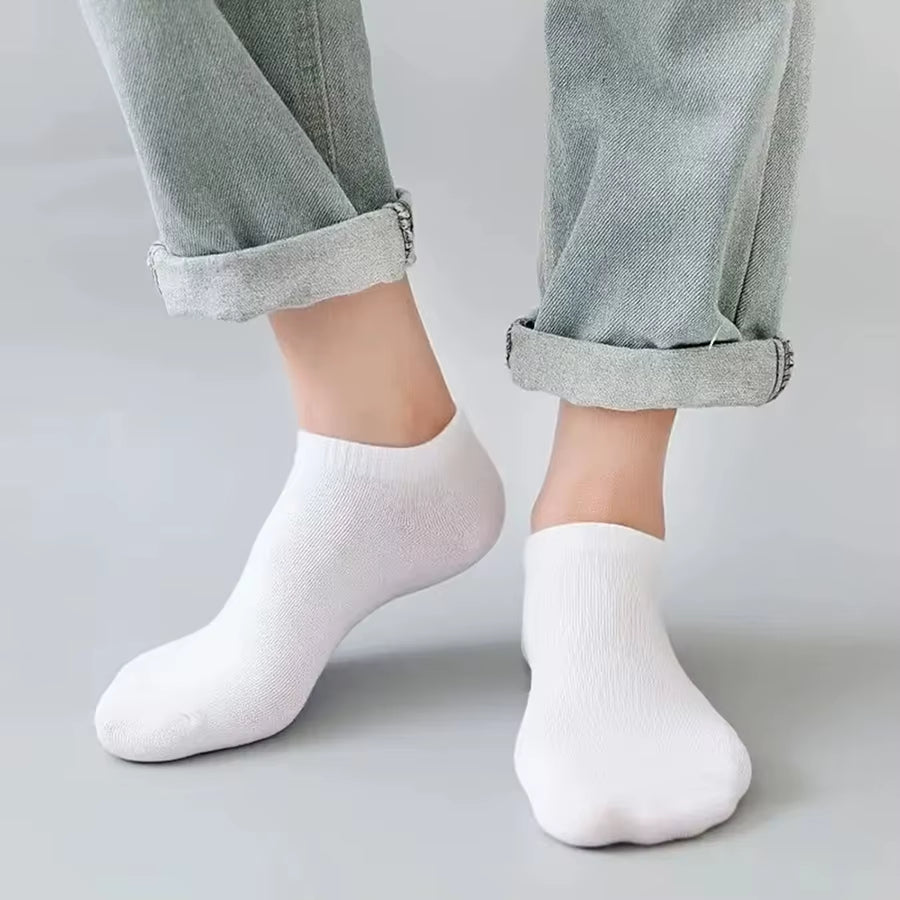 Elevate Your Comfort: 10/12/20/40 Pairs of Men's Stylish Boat Socks - Perfect for Business and Sport with Sweat Absorption