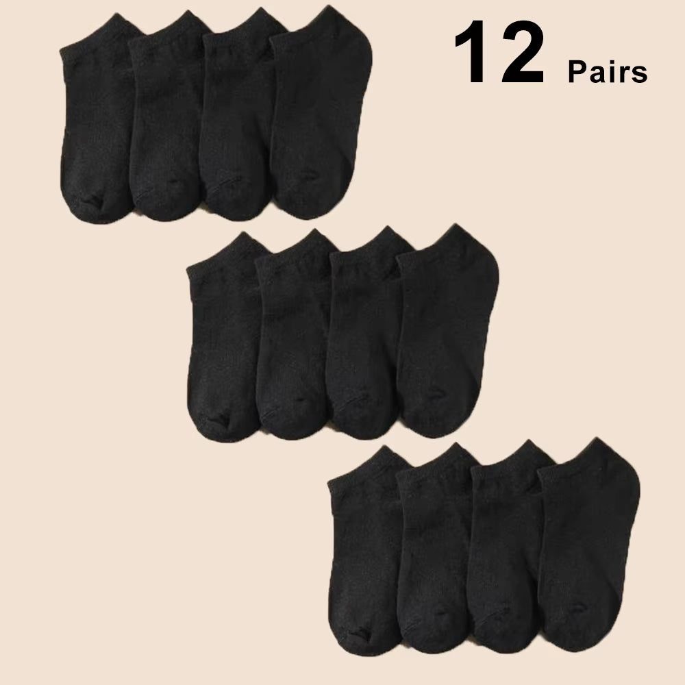 Elevate Your Comfort: 10/12/20/40 Pairs of Men's Stylish Boat Socks - Perfect for Business and Sport with Sweat Absorption