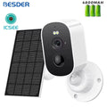 8MP Wifi Solar Camera Outdoor Dual Screens Built-In Battery Solar Panel Wireless CCTV Video Surveillance Camera Icsee