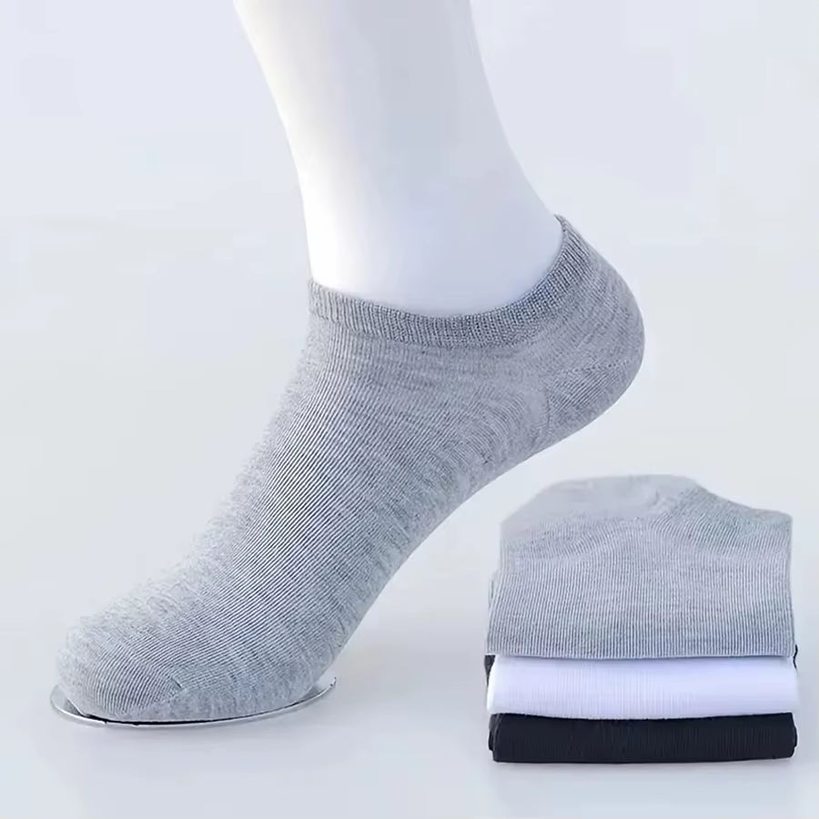 Elevate Your Comfort: 10/12/20/40 Pairs of Men's Stylish Boat Socks - Perfect for Business and Sport with Sweat Absorption