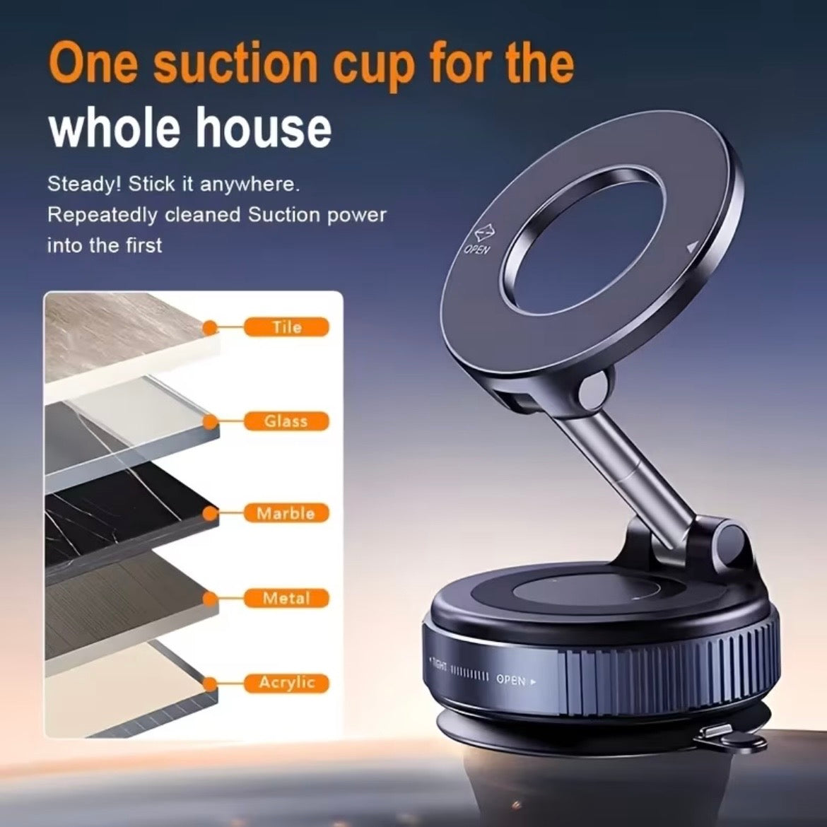 Suport telefon Magnetic Rotativ 360°