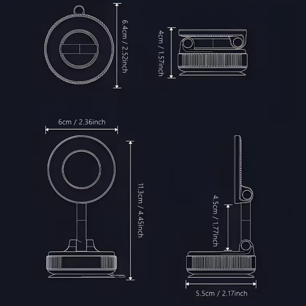 Suport telefon Magnetic Rotativ 360°