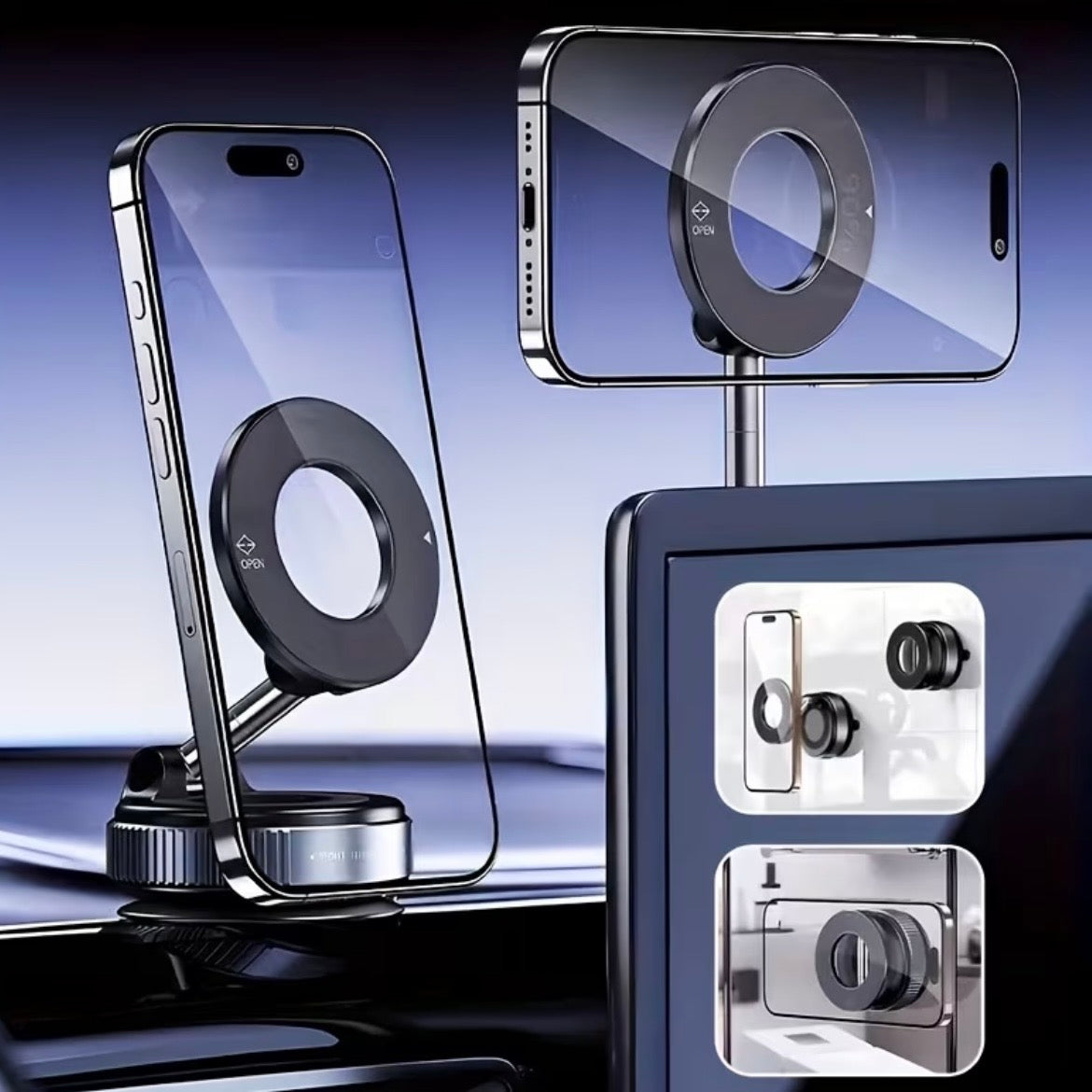 Suport telefon Magnetic Rotativ 360°