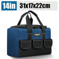 New Tool Bag with 30% More Capacity Waterproof Multi Pockets Tool Organizer Tool Pouch for Electrician Tools