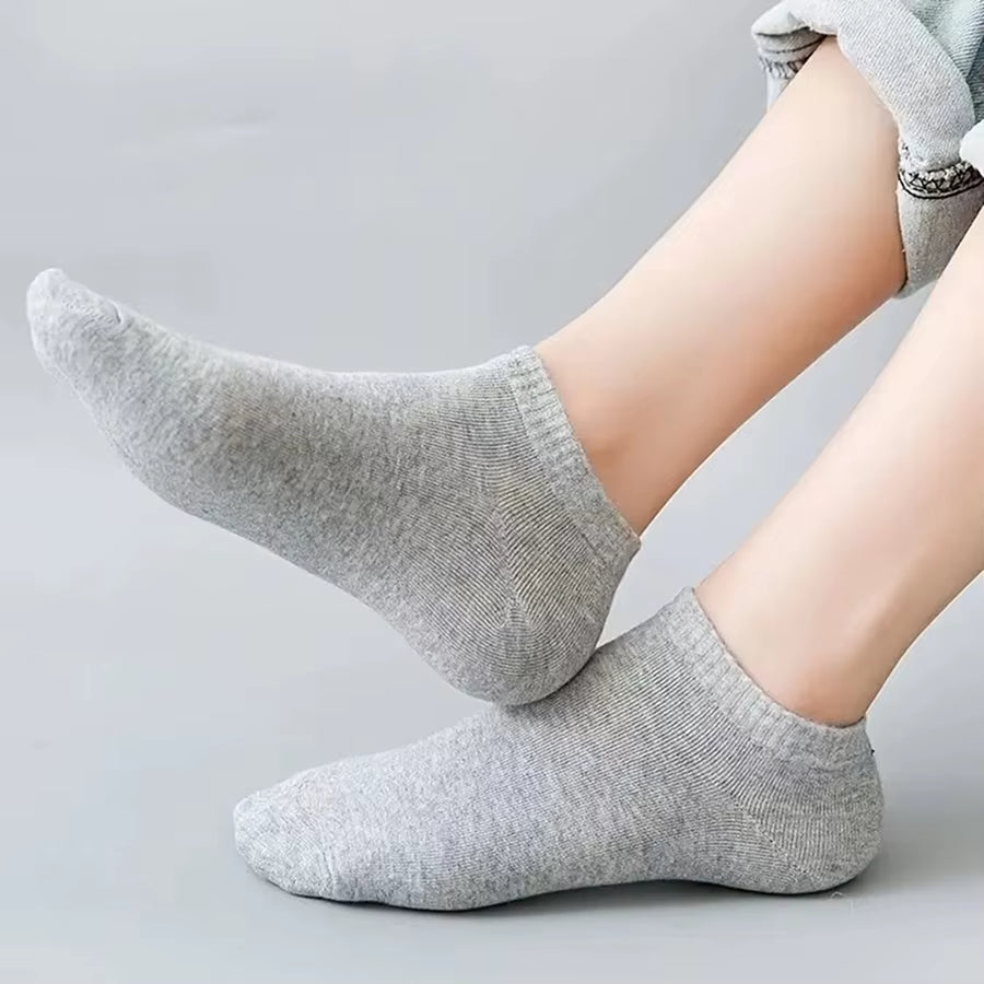 Elevate Your Comfort: 10/12/20/40 Pairs of Men's Stylish Boat Socks - Perfect for Business and Sport with Sweat Absorption
